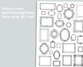 Picture Frame Giant Coloring Poster