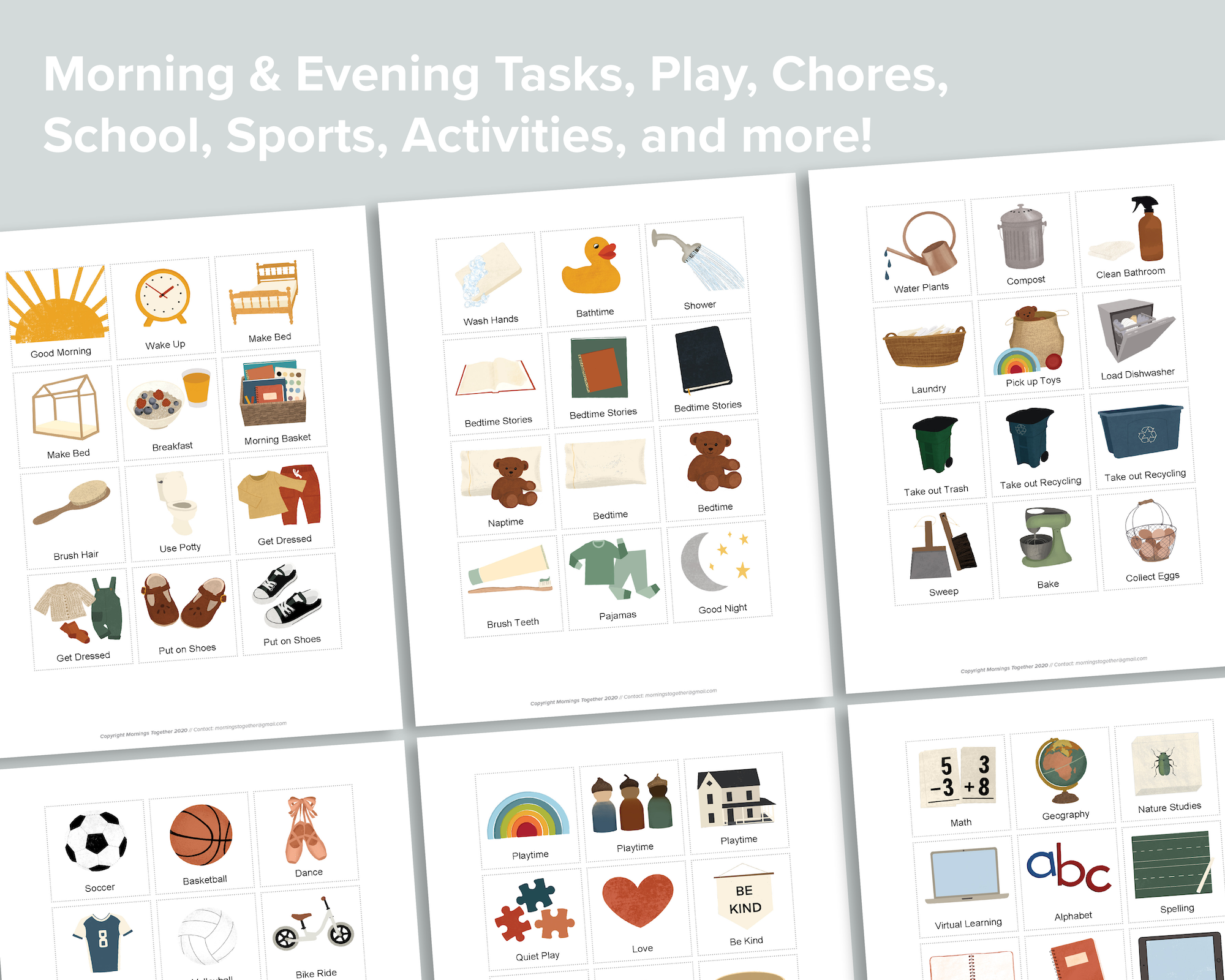 Editable Daily Rhythm Cards