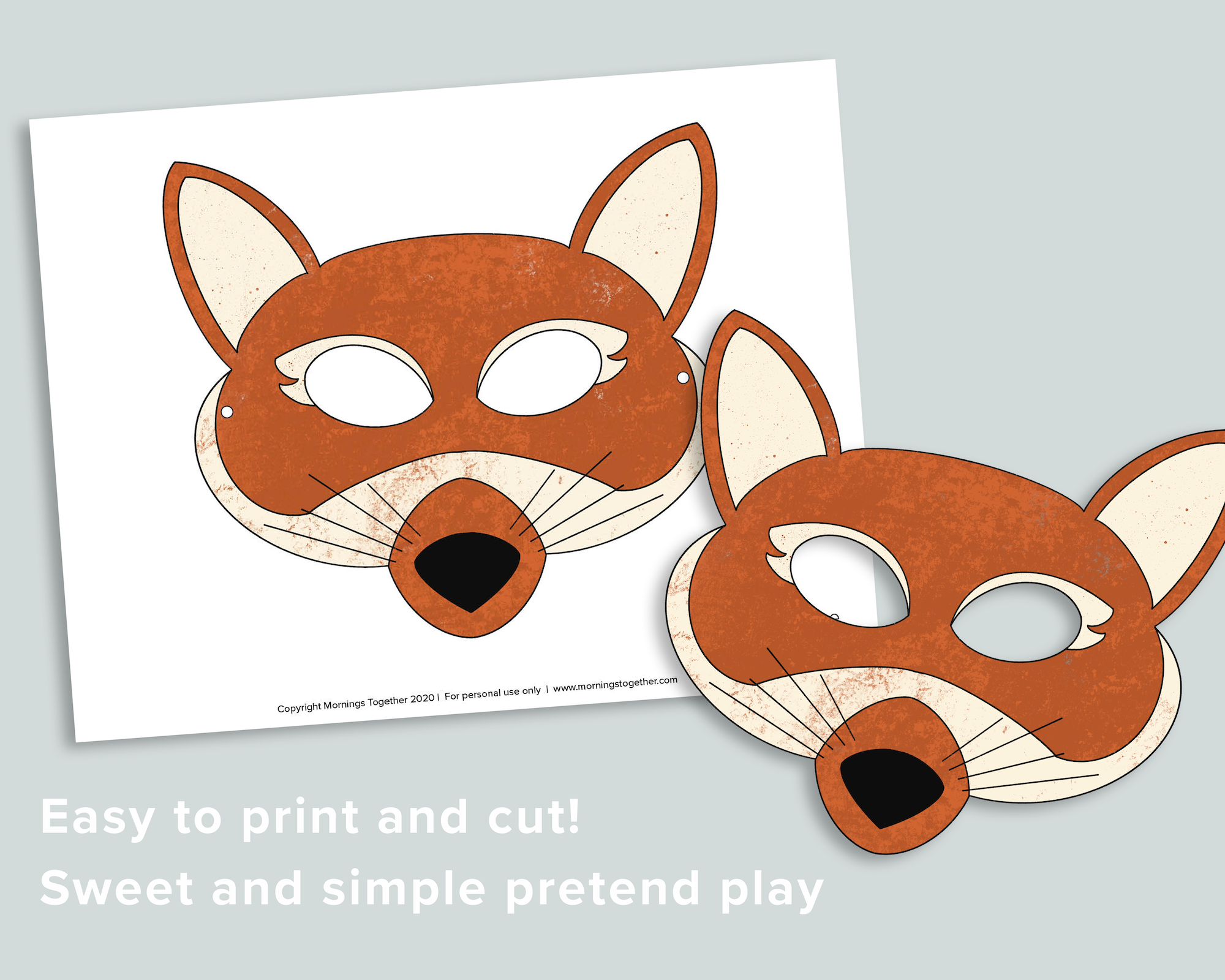 Woodland Animal Masks – Mornings Together woodland-animal-masks-mornings-together