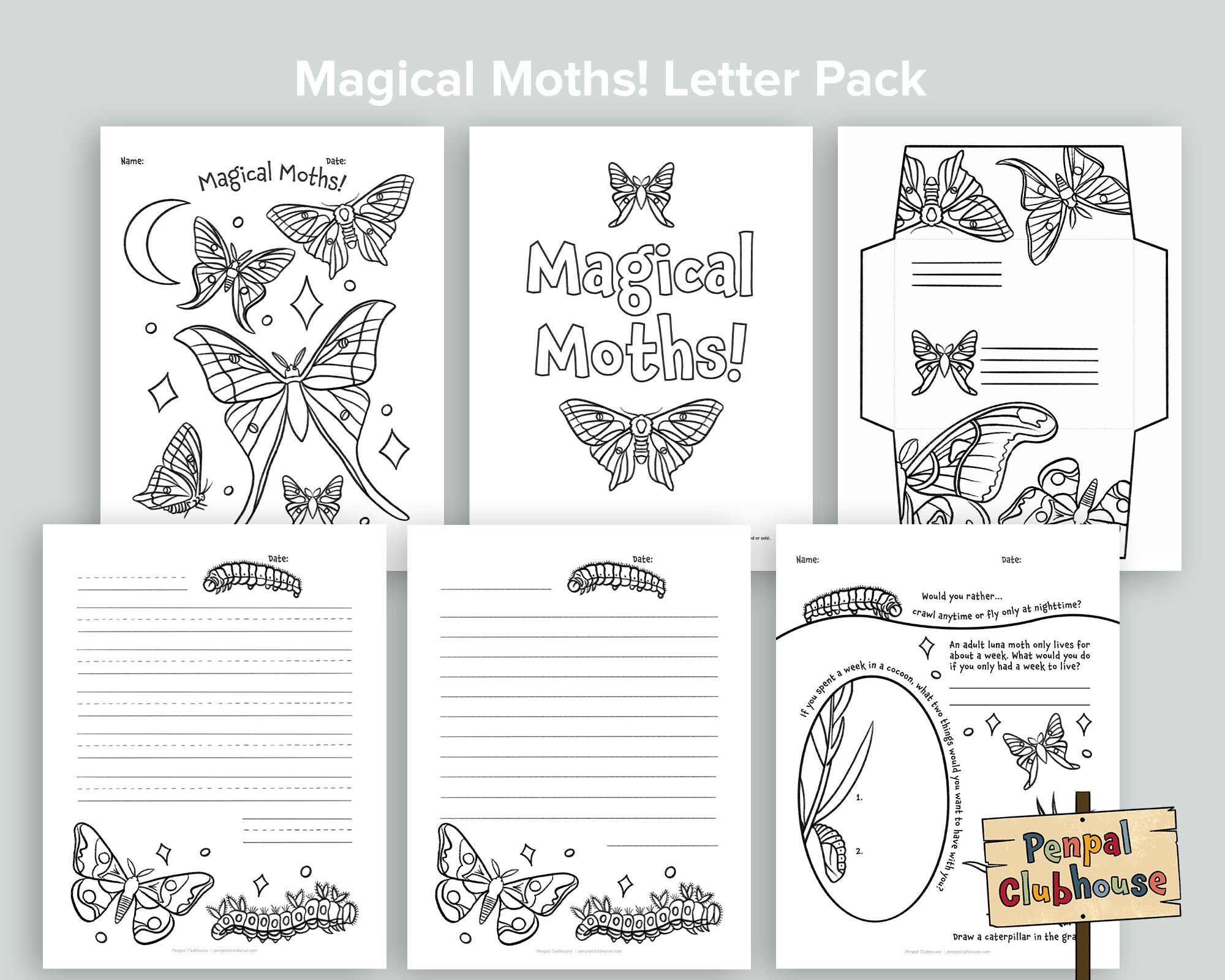 Moths Letter Pack