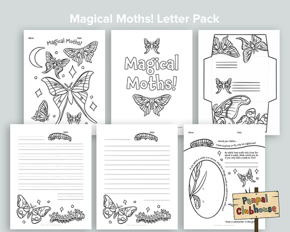 Moth Writing Set Moths Letter Pack – Mornings Together