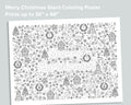 Merry Christmas Coloring Poster