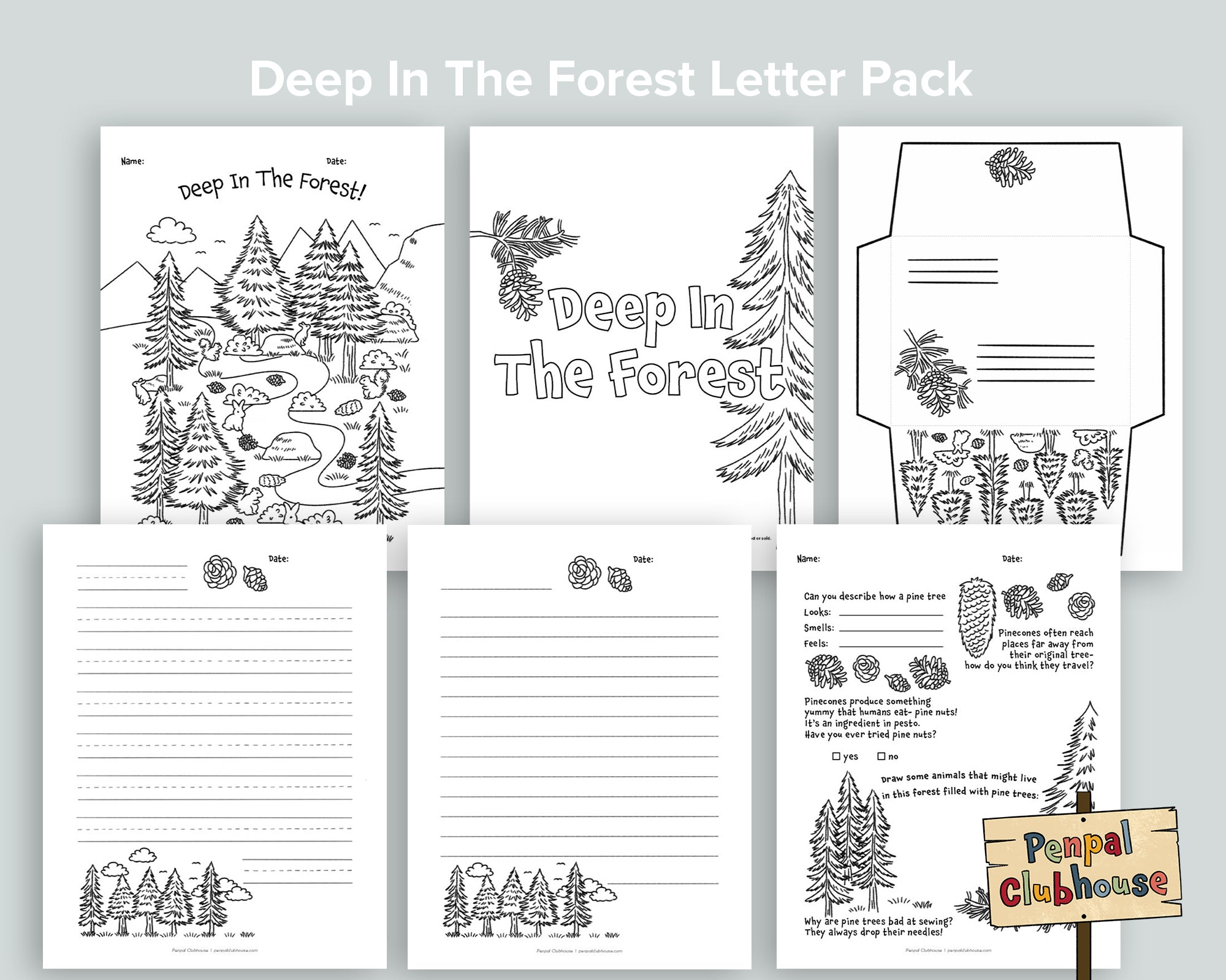 Deep in the Forest Letter Pack