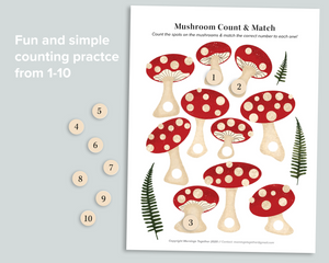 Mushroom Counting Activity