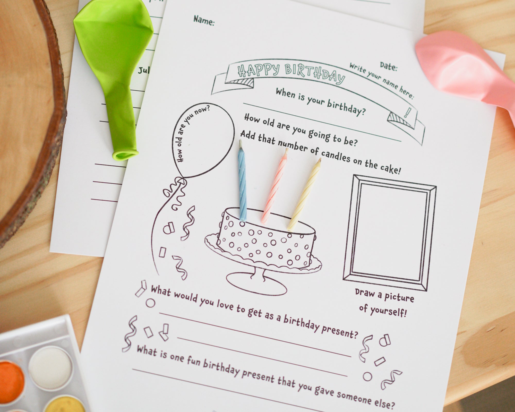 Happy Birthday Letter Pack