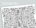 Giant Nature Coloring Poster