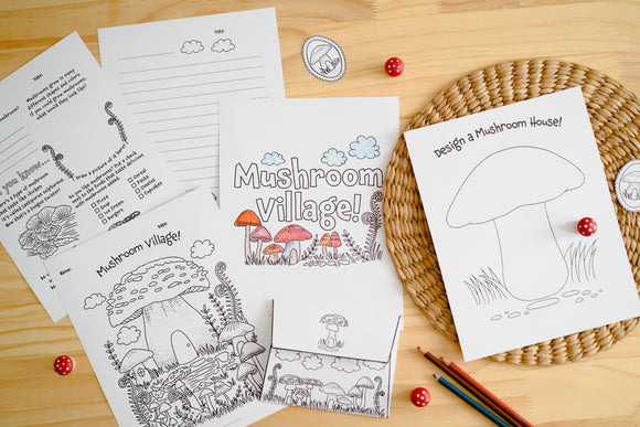 Mushroom Village Letter Pack