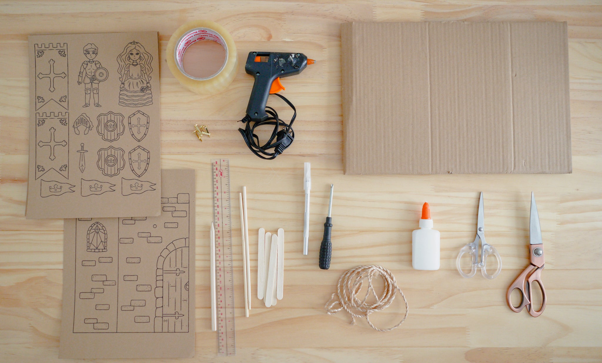 Cardboard Castle Playset