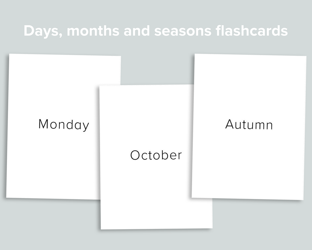 Days Months Seasons Flashcards