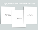 Days Months Seasons Flashcards