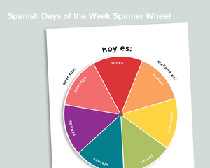 Days of the Week Spinner Wheel (Spanish)
