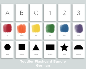 Toddler Flashcard Bundle (German)
