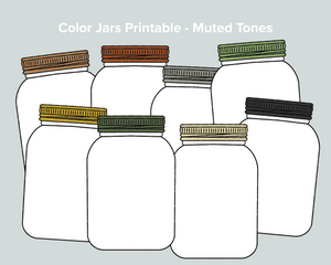 Color Jars (Muted Tones) Freebie