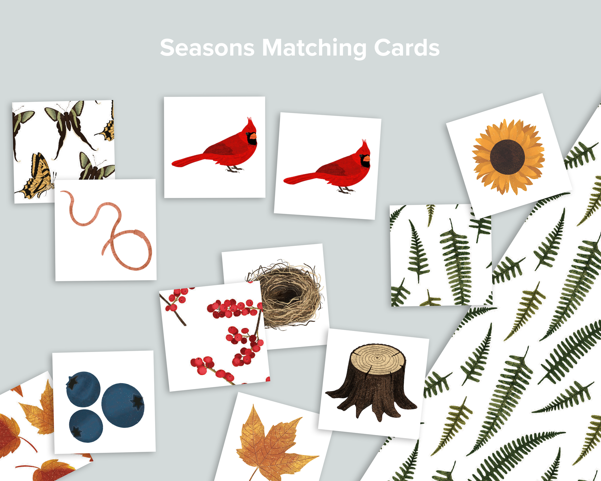 Seasons Matching Cards – Mornings Together