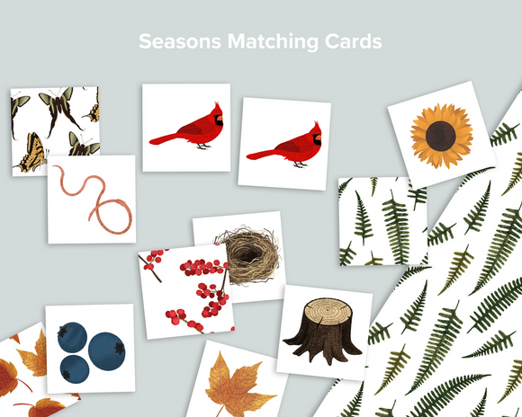 Seasons Matching Cards