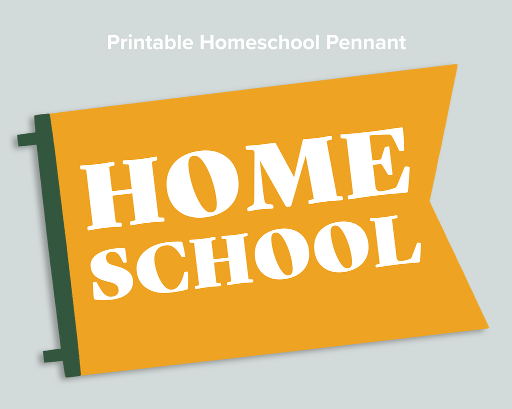 Homeschool Pennant Freebie