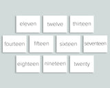Number Cards 0-20
