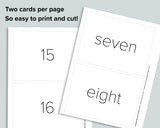 Number Cards 0-20