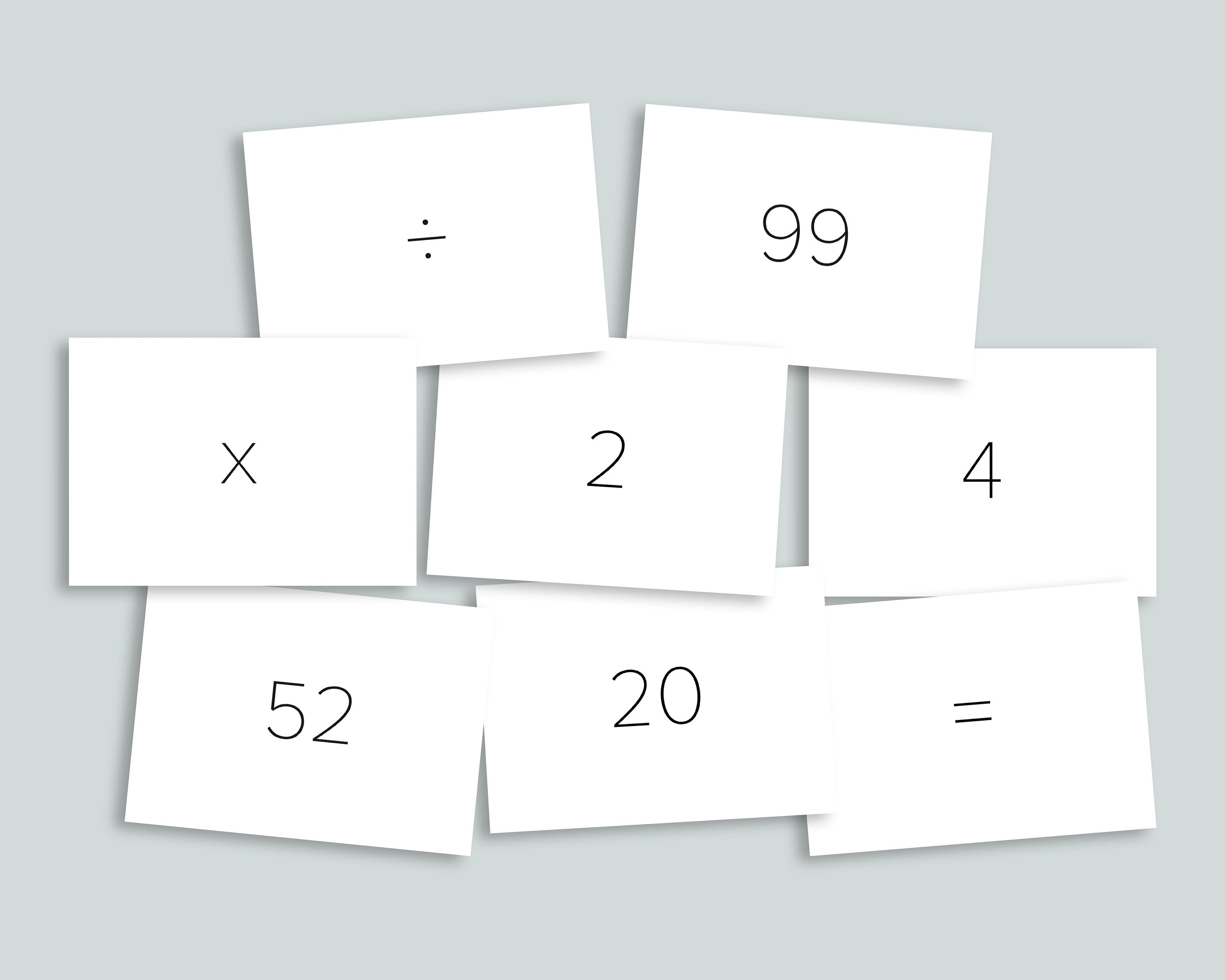Number Cards 0-100