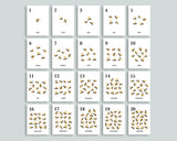 Bee Counting Cards 1-20 (German)