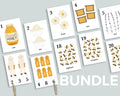 Bee Counting Cards Bundle