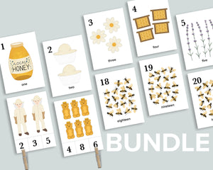 Bee Counting Cards Bundle