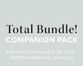 TOTAL BUNDLE English Companion Pack