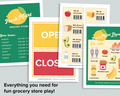 Grocery Store Pretend Play Set
