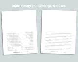 Lined School Paper Pages