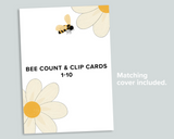 Bee Count & Clip Cards 1-10