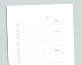 Minimalist Daily Undated Planner