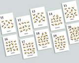 Bee Counting Cards 1-20
