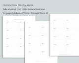 Homeschool Curriculum Planner