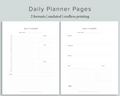 Minimalist Daily Undated Planner