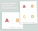 ABC Flashcards - Color (Spanish)