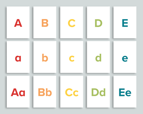 ABC Flashcards - Color (Spanish)